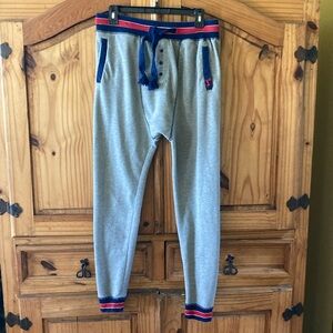 Men’s Peter Alexander gray blue red jogger lounge pants - size L